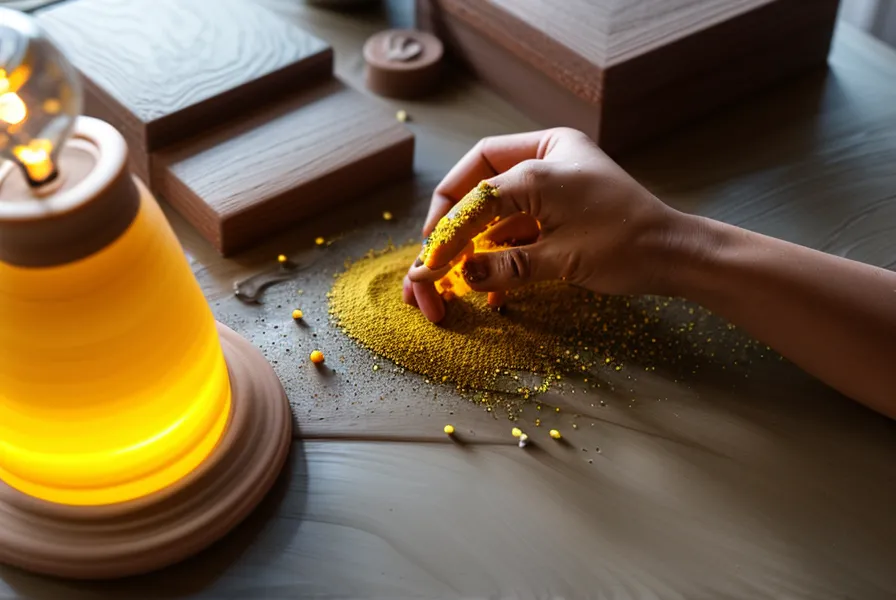 Balanza de cocina midiendo el peso de un arete de resina epoxi para joyería artesanal liviana
