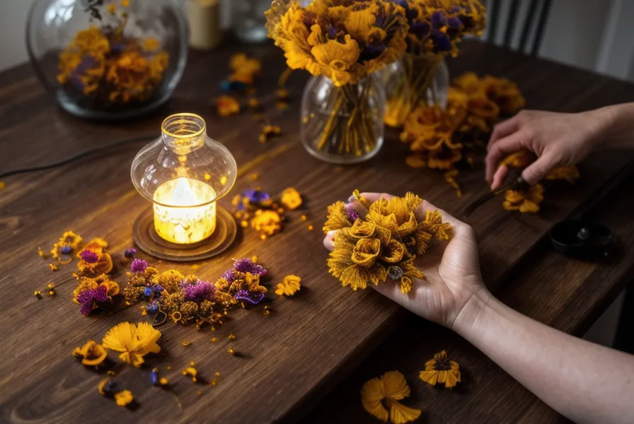 Guía de resina botánica para encapsular flores secas sin que cambien de color