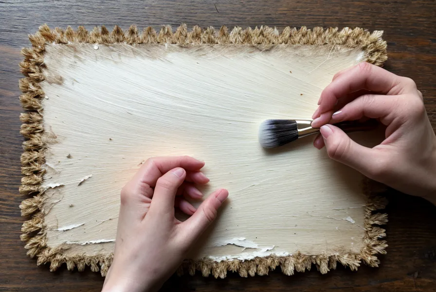 manualidades con resina: sellado de bordes de una foto antes del encapsulado
