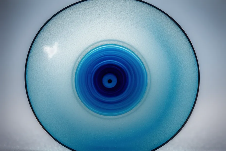 Pieza de resina con degradado de azul a transparente, resultado de la técnica de color por capas