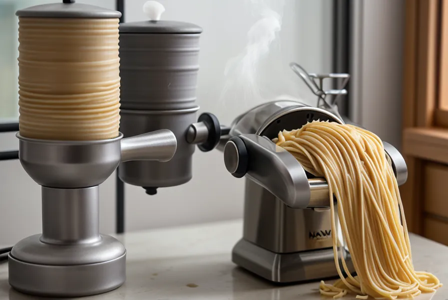Máquina de pasta manual laminando arcilla polimérica gris durante el acondicionamiento para joyería principiante