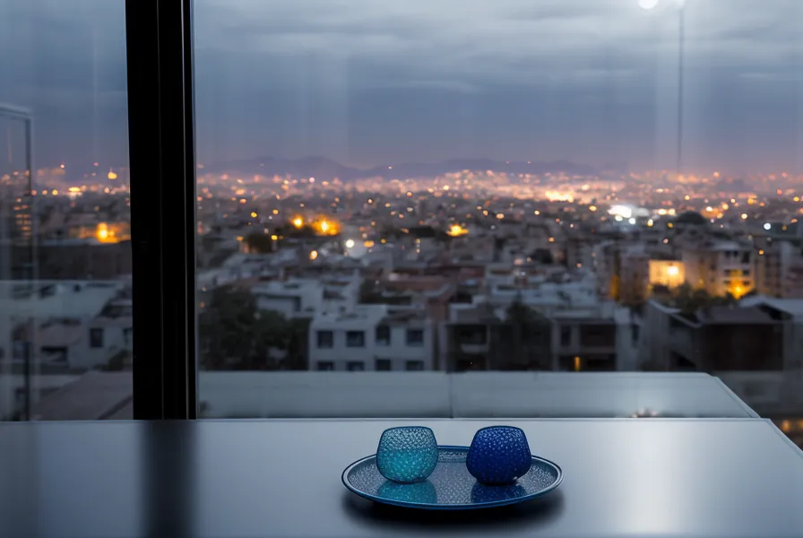 Mesa de trabajo en un departamento con una pieza de resina epoxica curando bajo protección