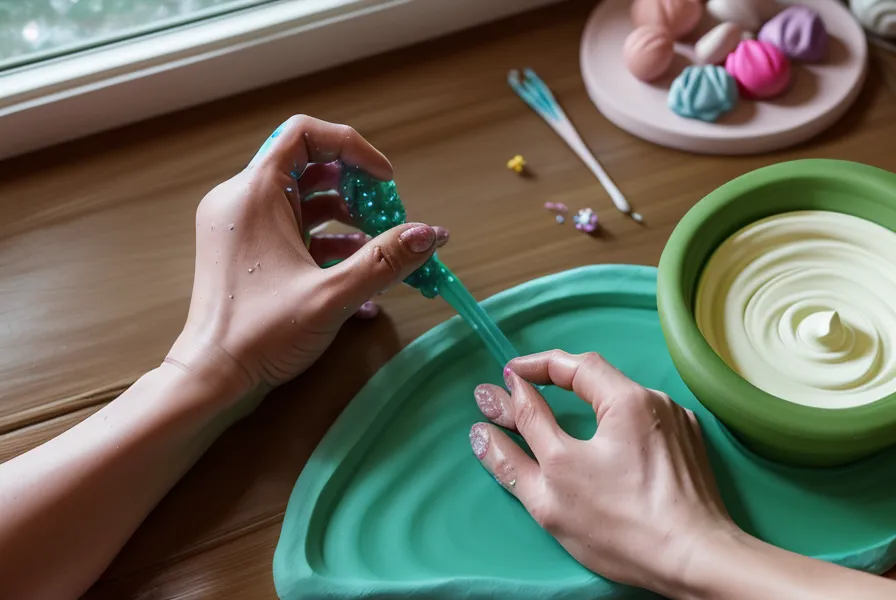 Aretes de joyería artesanal terminados, técnicas mixtas de arcilla polimérica y resina epóxica